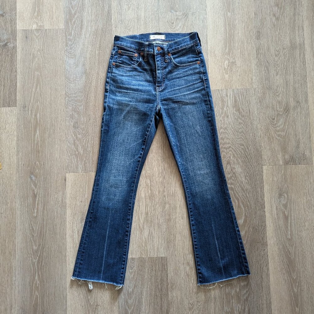 Madewell Cali Demi-Boot High Rise Jeans, Size 24